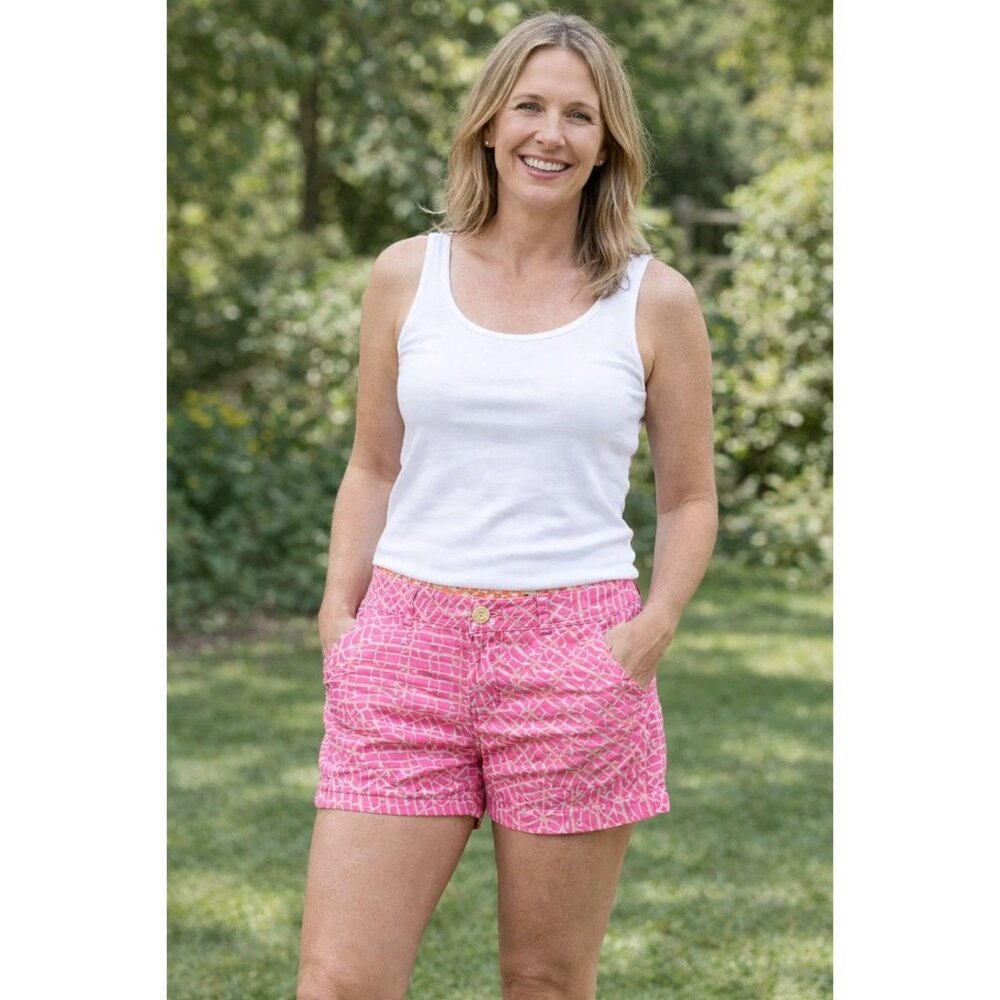 Lilly Pulitzer size 10 Callahan Short Pink White